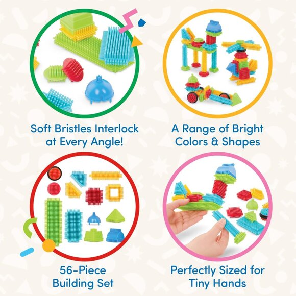 Bristle Blocks Construction Basic Builder Box – 56 pieces For Age 2+ New Sealed - Picture 9 of 15